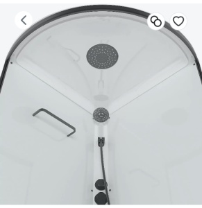 Душевая кабина Domani-Spa Simple с крышей  99 mid V1.2 (90х90 см) Black Accents средний  поддон   АКЦИЯ!!!кабина в наличии