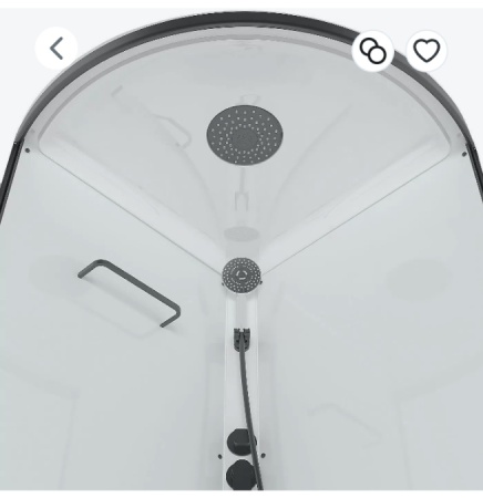 Душевая кабина Domani-Spa Simple с крышей  99 mid V1.2 (90х90 см) Black Accents средний  поддон   АКЦИЯ!!!кабина в наличии