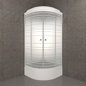 Душевая Кабина Тритон  Полосы 90*90 В ДН4 средний поддон