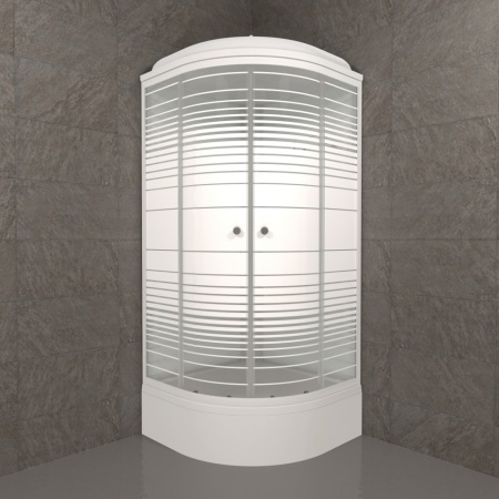 Душевая Кабина Тритон  Полосы 90*90 В ДН4 средний поддон