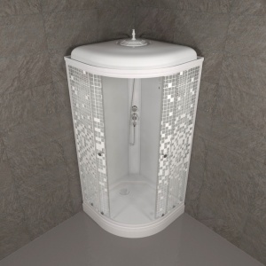 Душевая Кабина Тритон  Мозаика 90*90 А  ДН4 низкий поддон 