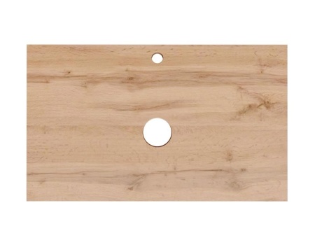 Столешница с раковиной 1Marka Grunge Loft 100 дуб вотан с раковиной (раковина Ringo 53*34 Cut)