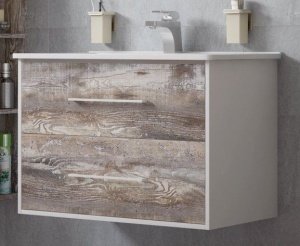 Тумба с раковиной подвесная  Corozo Гольф 65 антик