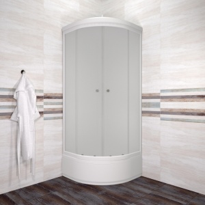 Душевая Кабина Вельвет 80*80 В полукруг средний поддон 