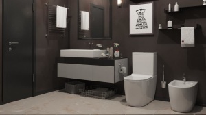 Унитаз-компакт Timo Kulo ТК-401 39*69 безободковый с крышкой-сиденьем микролифт