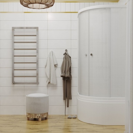 Душевое Ограждение Лён 90*90 Б высокий поддон 