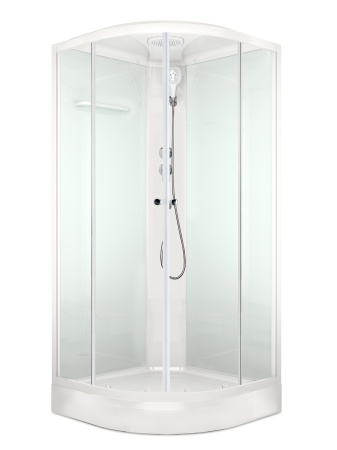 Душевая кабина Domani-Spa Delight Slim 88  80х80 см матовое стекло переднее 