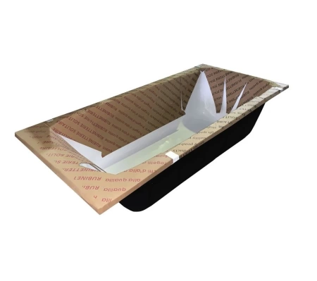 Чугунная ванна Byon B15 170х75 с ручками хром