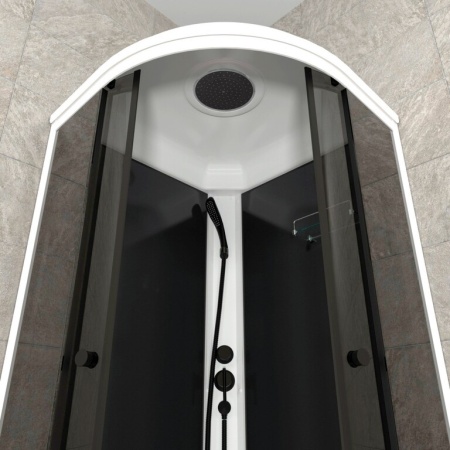 Душевая кабина Triton Грэй-Блэк 90*90 А низкий поддон тонированное стекло 