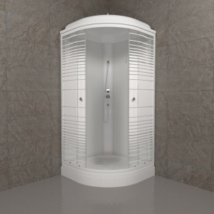 Душевая Кабина Тритон  Полосы 90*90 А ДН4 низкий поддон 