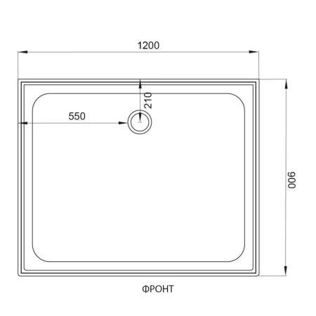 Душевая кабина Deto D129 S 120х90х220