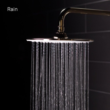 Смеситель для ванны с верхним душем, золото/белый, Cloud, IDDIS, CLOWG00i06