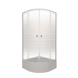 Душевой уголок Тритон "Полосы", средний поддон 900x900x2050