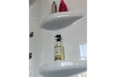 Душевая кабина RB 150ALP-T-CH (прозрачное) правая 150x100x225 профиль хром 