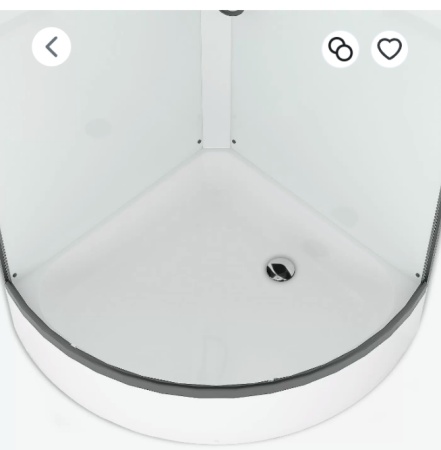 Душевая кабина Domani-Spa Simple с крышей  99 mid V1.2 (90х90 см) Black Accents средний  поддон   АКЦИЯ!!!кабина в наличии