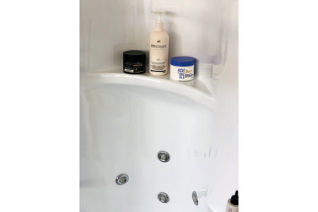 Душевая кабина RB 150ALP-T-CH (прозрачное) правая 150x100x225 профиль хром 