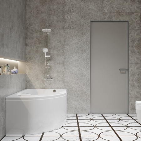 Акриловая ванна Triton София 170х95 R правая комплект с экраном