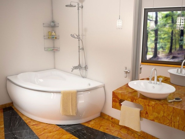 Ванна из искусственного камня Esse Flores 149*101,5(103) R