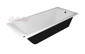 Чугунная ванна Byon B15 170х75 с ручками хром